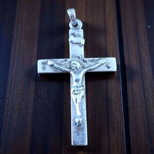 Vintage Sterling Silver Crucifix Cross Pendant 925